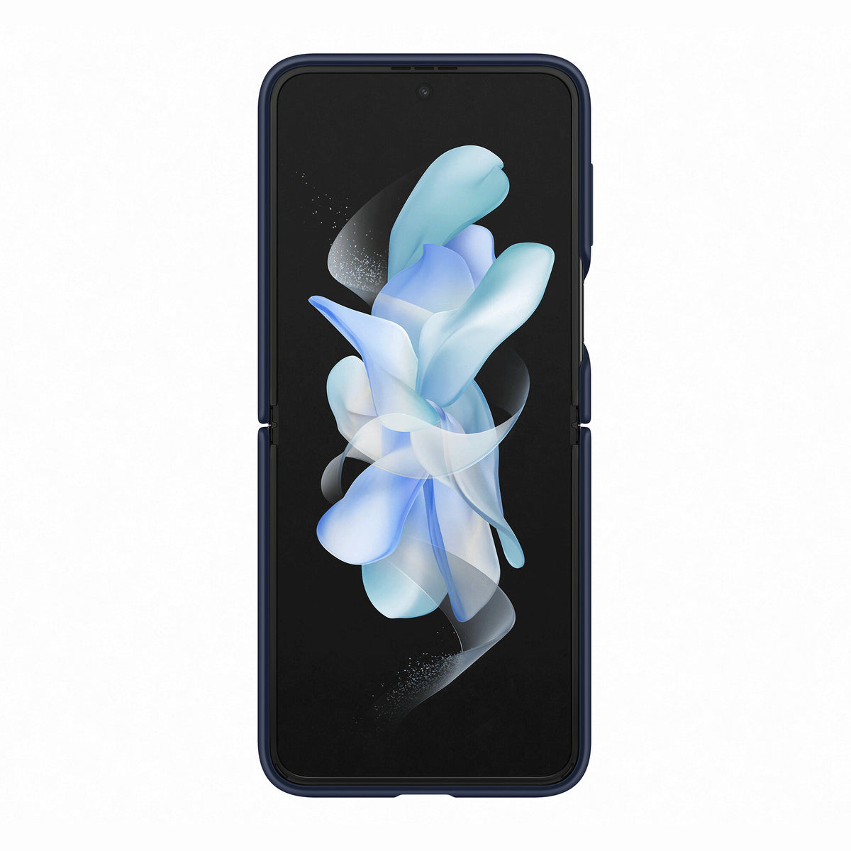 Samsung Silicone Cover With Ring for Galaxy Z Flip4 in Navy