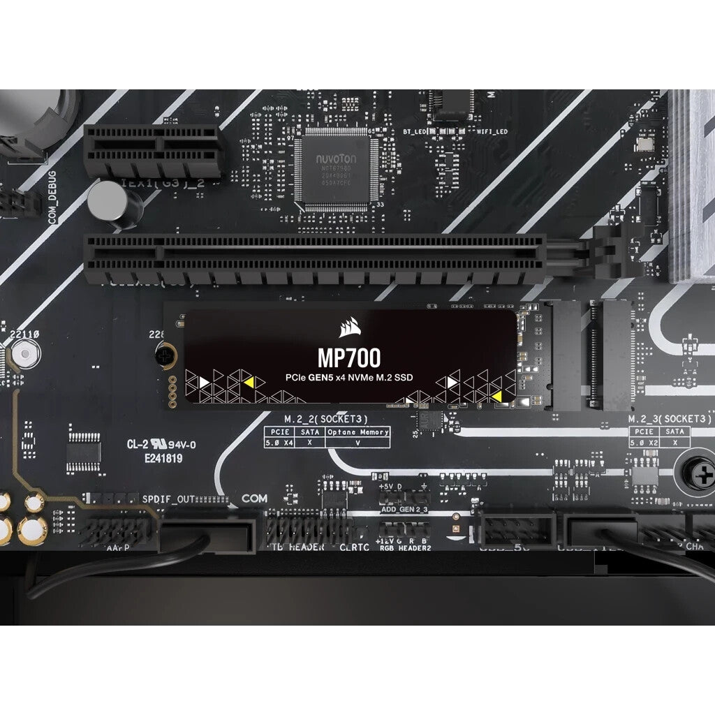 Corsair MP700 - PCI Express 5.0 3D TLC NAND NVMe M.2 SSD - 2 TB