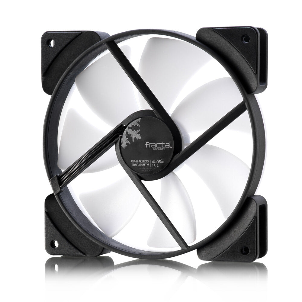 Fractal Design Prisma AL-14 - Computer Case Fan in Black / White - 140mm