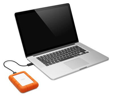 LaCie Rugged Mini - Micro-USB B External hard drive in Orange - 4 TB