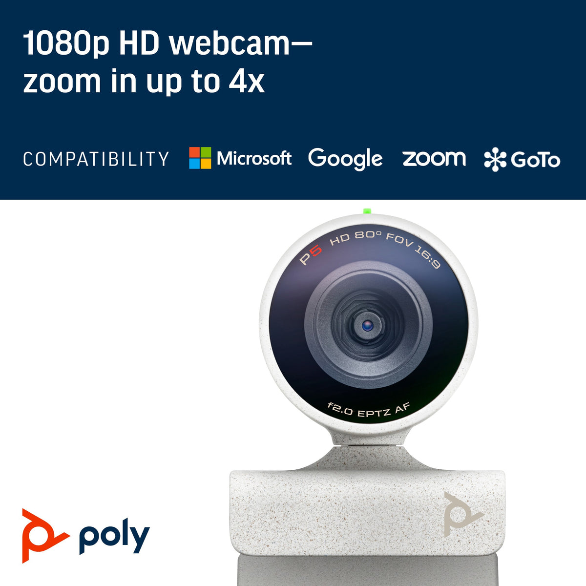 POLY Studio P5 - 4 MP 1920 x 1080 pixels Full HD USB webcam