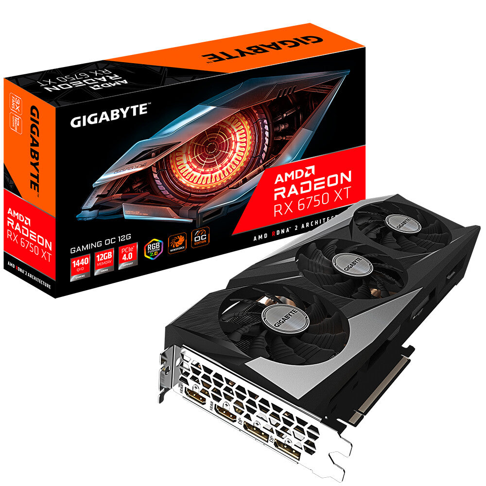 GIGABYTE GAMING OC - AMD 12 GB GDDR6 Radeon RX 6750 XT graphics card