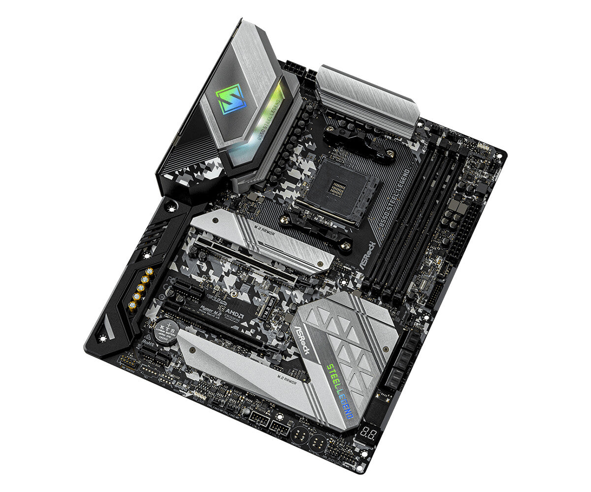 Asrock B550 Steel Legend ATX motherboard - AMD B550 Socket AM4