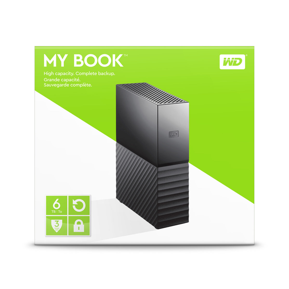 Western Digital My Book - External Hard Drive in Black - 6 TB