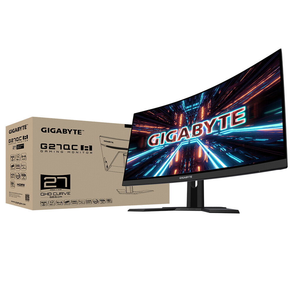 Gigabyte G27QC A - 68.6 cm (27&quot;) 2560 x 1440p 2K Ultra HD LED Montior