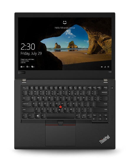 Lenovo ThinkPad T480 Laptop - 35.6 cm (14&quot;) - Intel® Core™ i7-8650U - 16 GB DDR4-SDRAM - 512 GB SSD - Wi-Fi 5 - Windows 10 Pro - Black - Refurbished