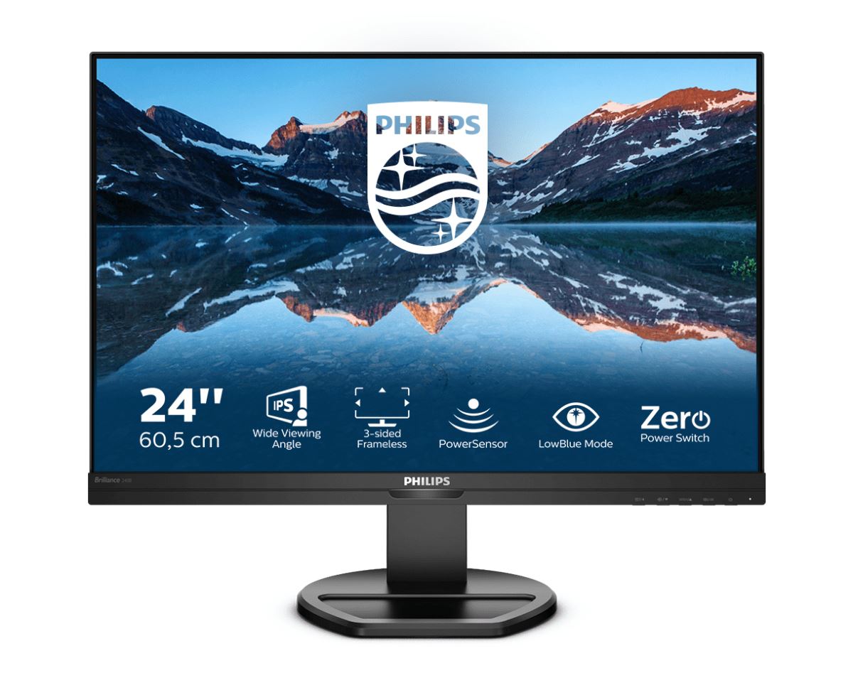 Philips B Line 240B9/00 Computer Monitor 61.2 cm (24.1&quot;) 1920 x 1200 pixels WUXGA LED Black