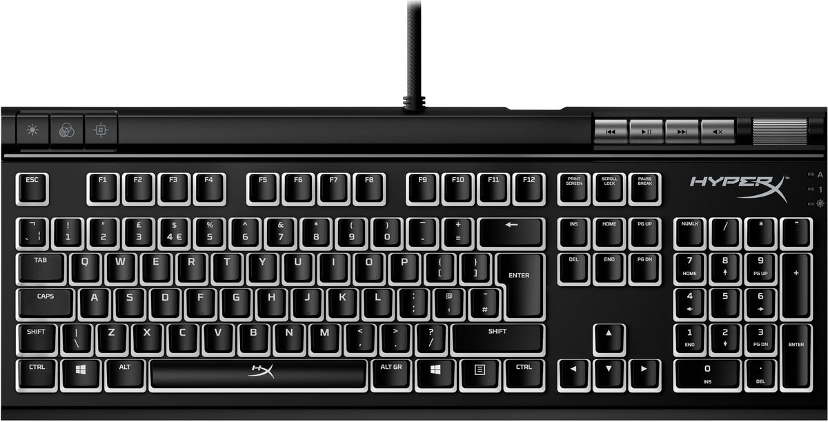 HyperX Alloy Elite 2 - USB Wired RGB Mechanical Gaming Keyboard in Black (QWERTY UK)