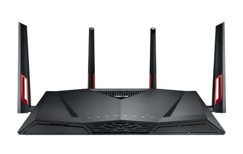 ASUS RT-AC88U - Gigabit Ethernet Dual-band (2.4 GHz / 5 GHz) wireless router in Black / Red