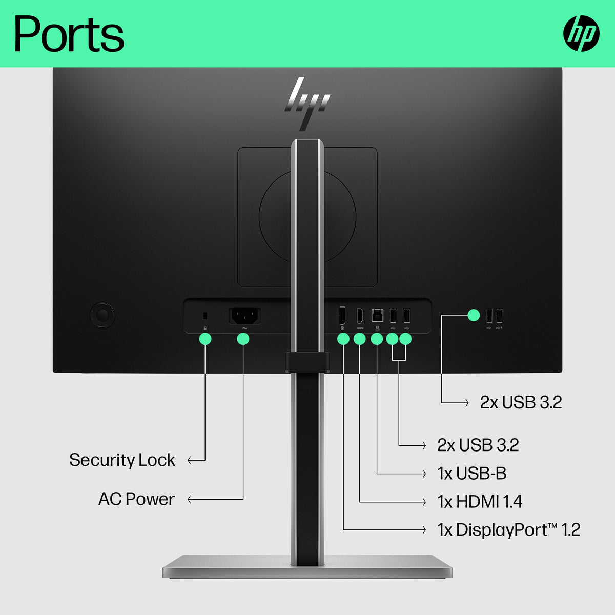 HP E-Series E22 G5 - 54.6 cm (21.5&quot;) - 1920 x 1080 pixels Full HD LED Monitor