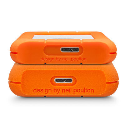 LaCie Rugged Mini - USB Type-C External HDD in Orange - 2 TB