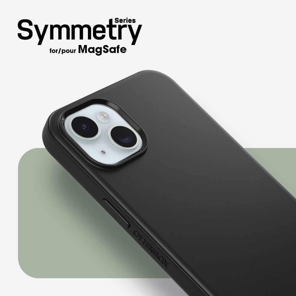 OtterBox Symmetry Series with MagSafe for iPhone 15 in Black