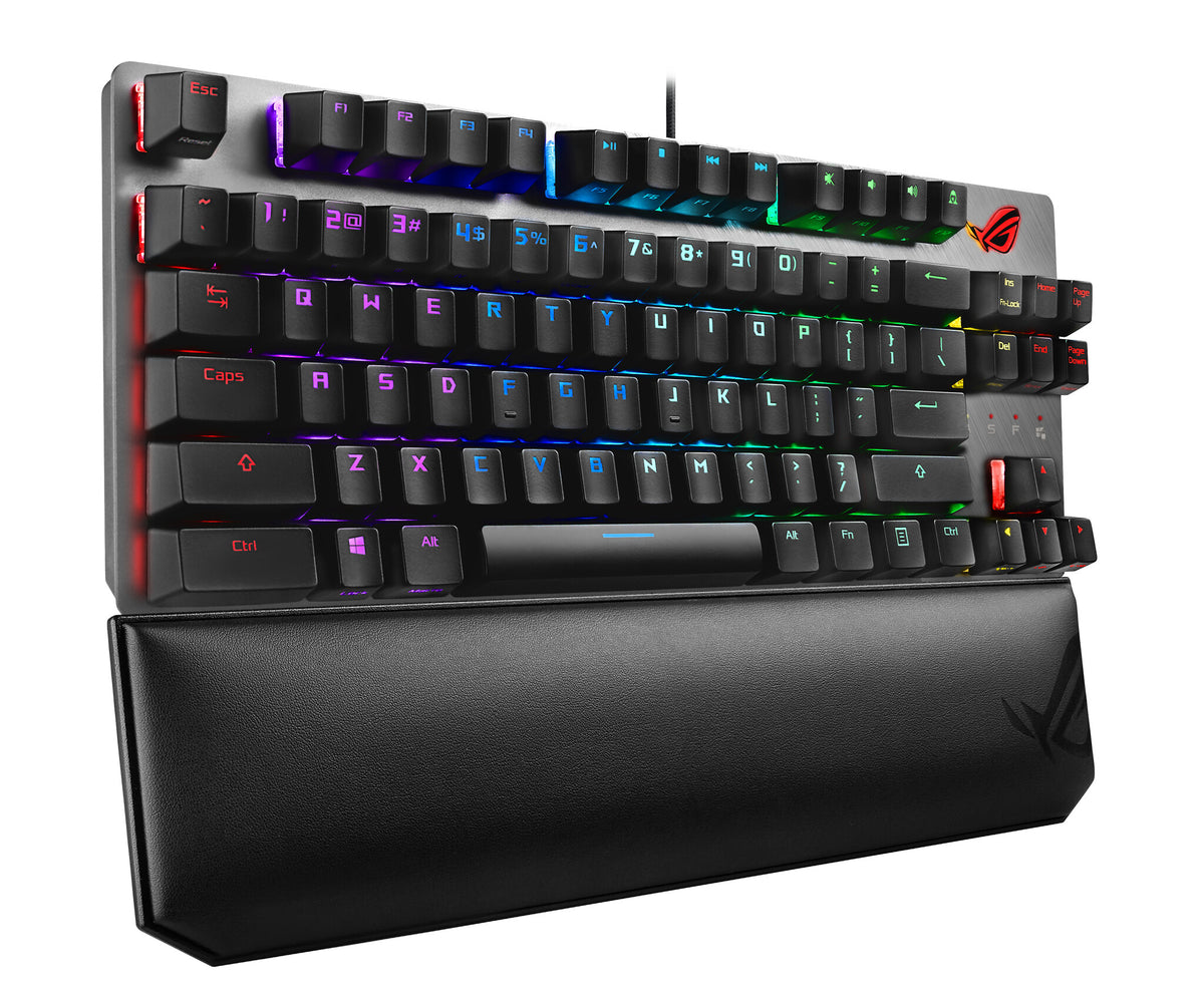 ASUS ROG Strix Scope TKL Deluxe NX - USB Wired RGB Mechanical Keyboard in Black / Grey (QWERTY UK)