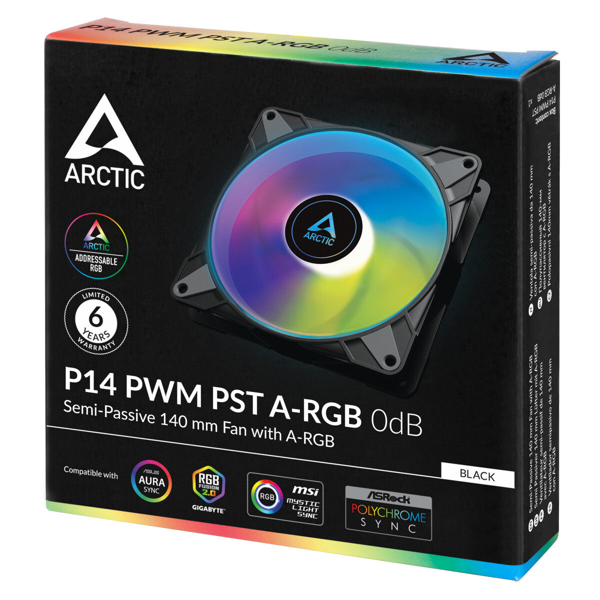 ARCTIC P14 PWM PST A-RGB 0dB - Computer Case Fan - 140mm