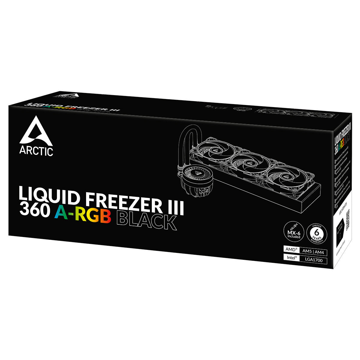 ARCTIC Liquid Freezer III 360 A-RGB - Multi Compatible All-in-One Liquid Processor Cooler - 360mm