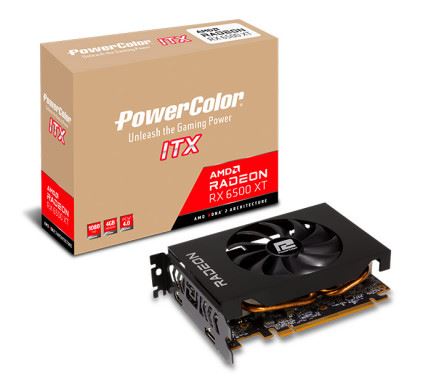 PowerColor AXRX 6500XT 4GBD6-DH graphics card AMD Radeon RX 6500 XT 4 GB GDDR6