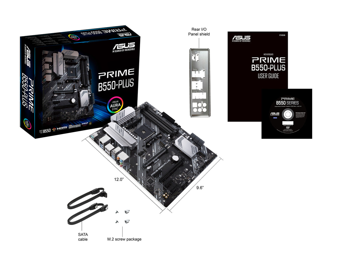 ASUS PRIME B550-PLUS ATX motherboard - AMD B550 Socket AM4