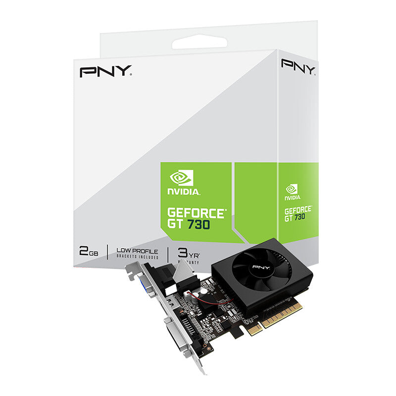 PNY Low Profile - NVIDIA 2 GB GDDR3 GeForce GT 730 graphics card