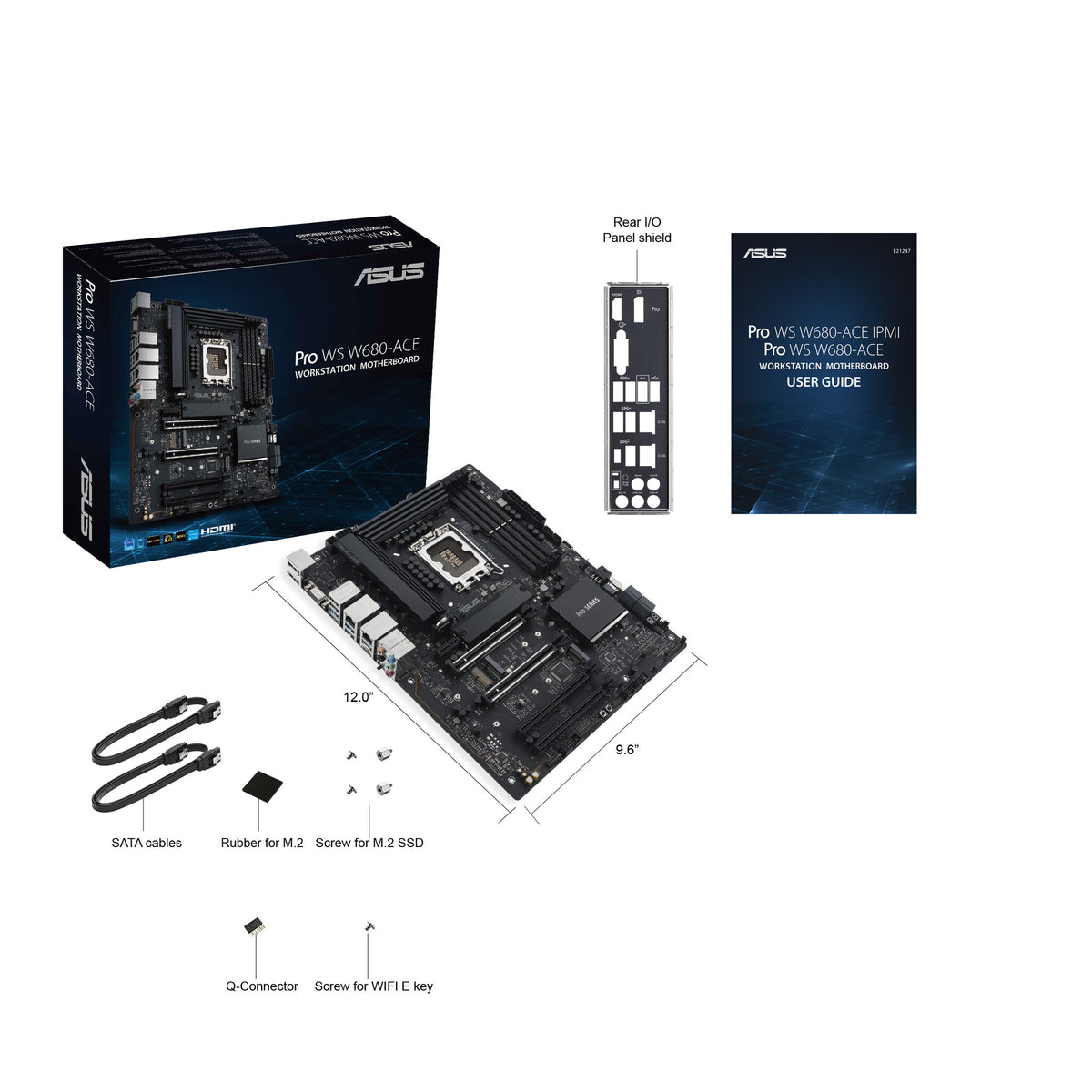 ASUS PRO WS W680-ACE ATX motherboard - Intel W680 LGA 1700