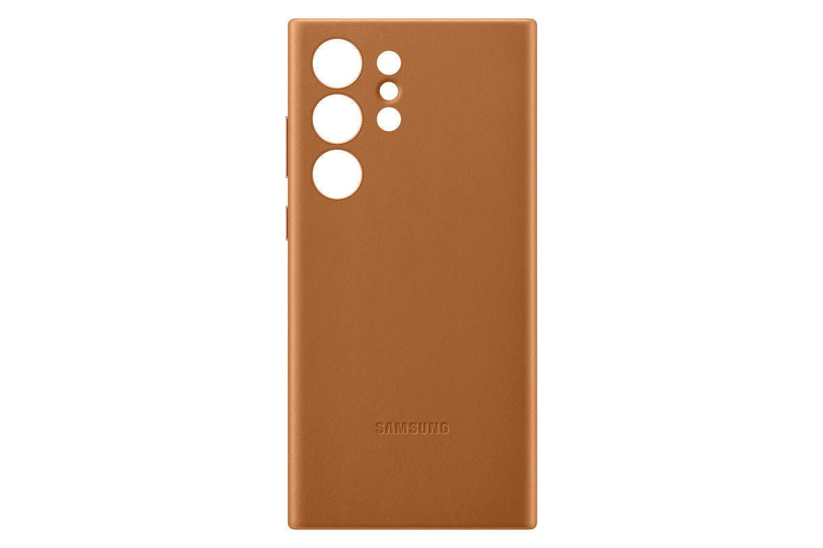 Samsung Leather Case for Galaxy S23 Ultra in Brown