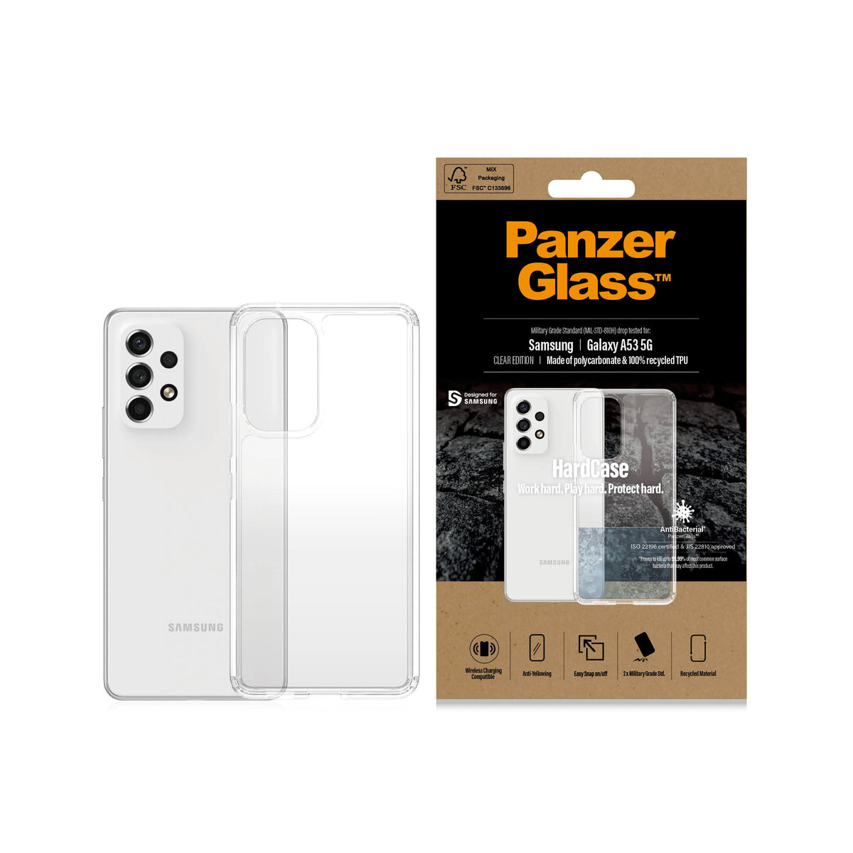 PanzerGlass ® HardCase for Galaxy A53 (5G) in Transparent