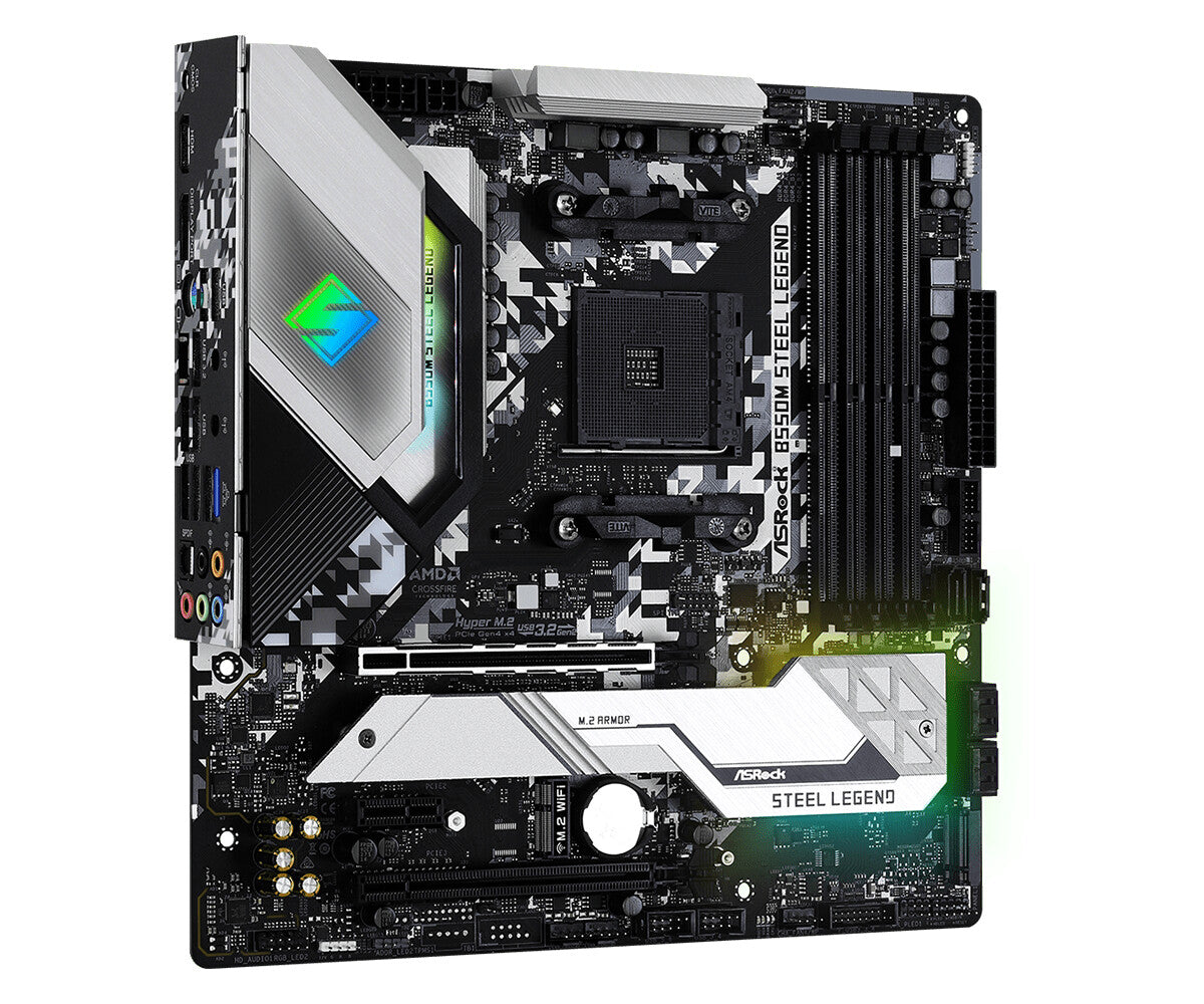 Asrock B550M Steel Legend micro ATX motherboard - AMD B550 Socket AM4