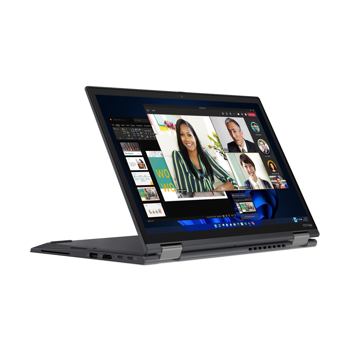 Lenovo ThinkPad X13 Yoga Gen 3 Hybrid (2-in-1) - 33.8 cm (13.3&quot;) - Touchscreen - Intel® Core™ i7-1255U - 16 GB LPDDR4x-SDRAM - 512 GB SSD - Wi-Fi 6E - Windows 11 Pro - Black