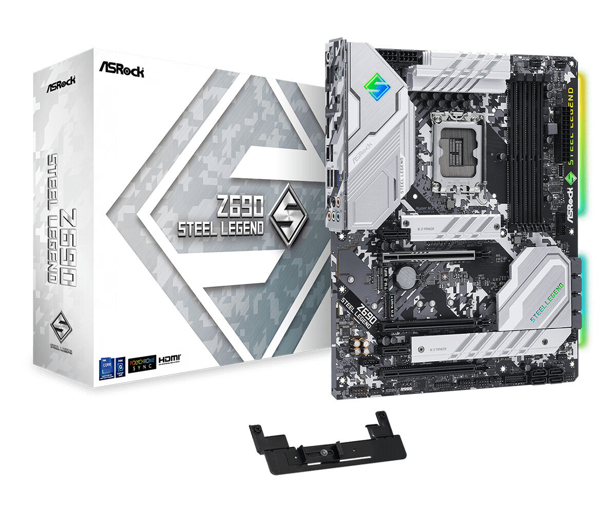 Asrock Z690 Steel Legend ATX motherboard - Intel Z690 LGA 1700