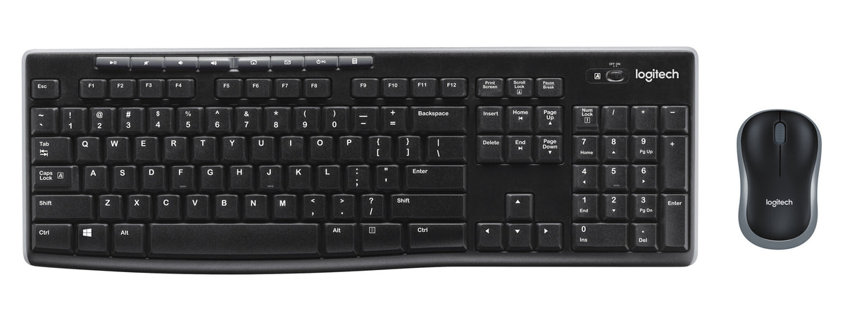 Logitech MK270 Wireless Combo - Wireless USB AZERTY Keyboard + Wireless Mouse