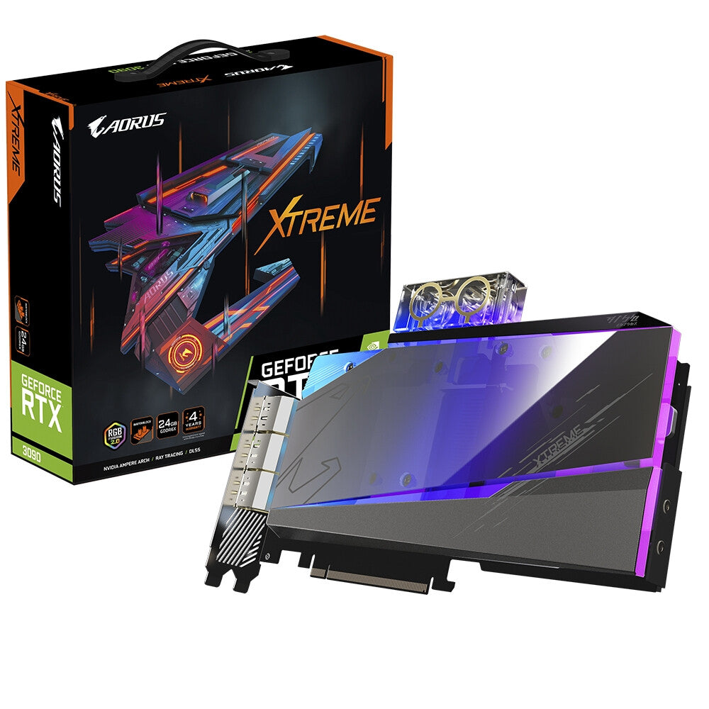 GIGABYTE AORUS XTREME WATERFORCE WB - NVIDIA 24 GB GDDR6X GeForce RTX 3090 graphics card