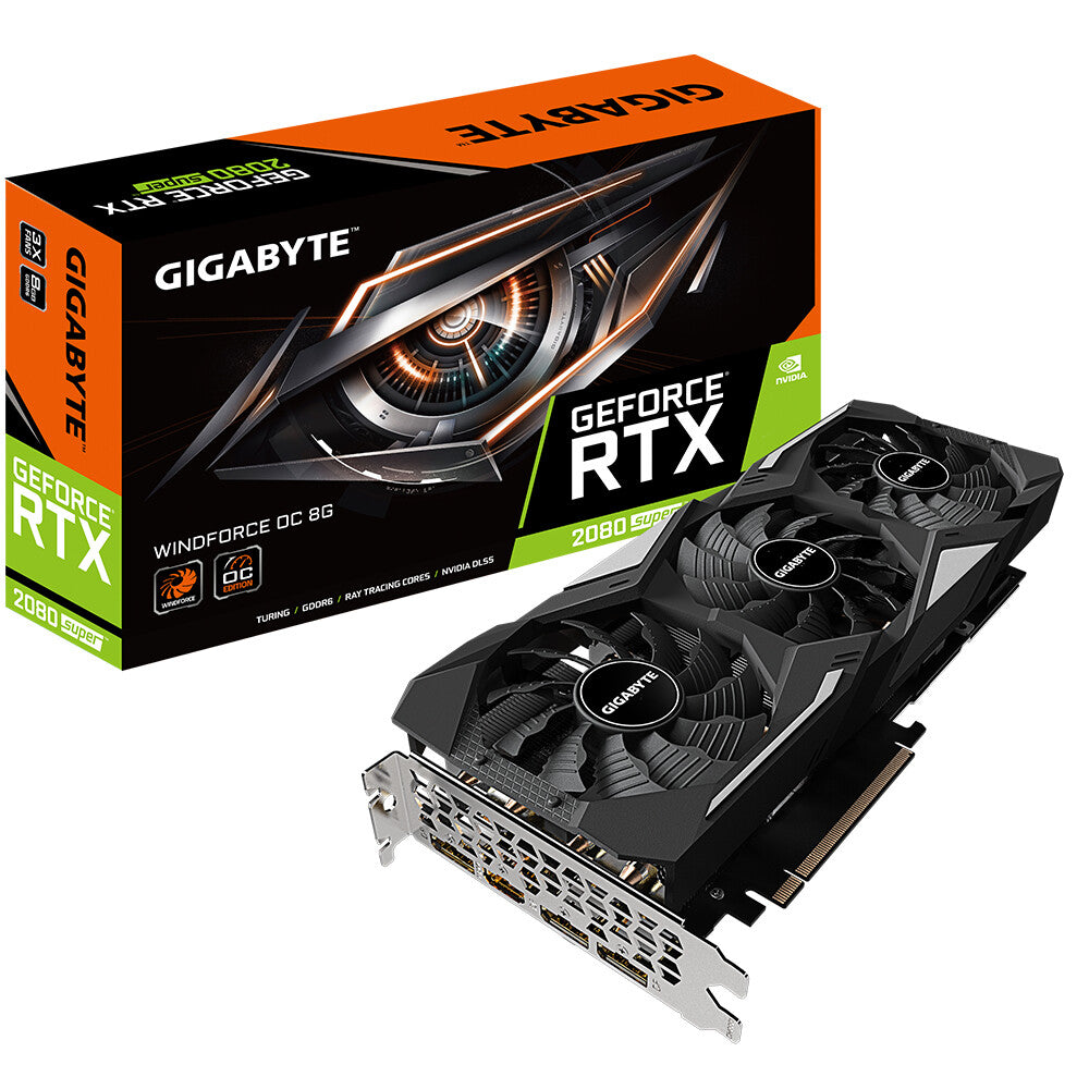 GIGABYTE WINDFORCE OC - NVIDIA 8 GB GDDR6 GeForce RTX 2080 SUPER graphics card