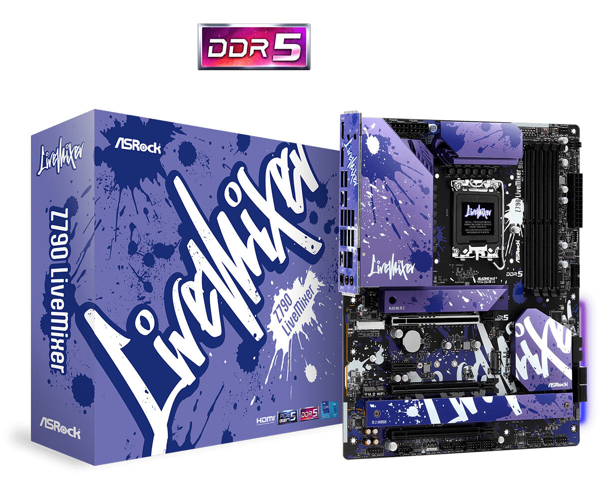 Asrock Z790 LiveMixer ATX motherboard - Intel Z790 LGA 1700