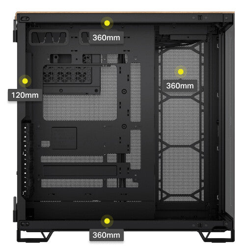 Corsair 6500X - ATX Mid Tower Case in Black / Walnut