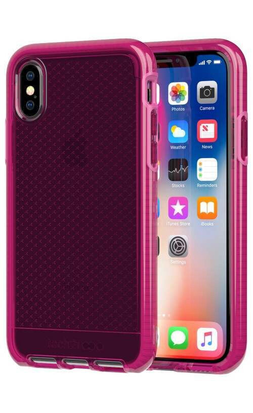 Tech21 Evo Check for iPhone X in Fuchsia