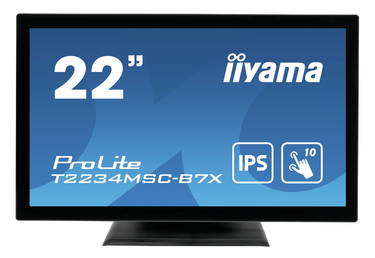 iiyama ProLite T2234MSC-B7X Computer Monitor 54.6 cm (21.5&quot;) 1920 x 1080 pixels Full HD Touchscreen Black