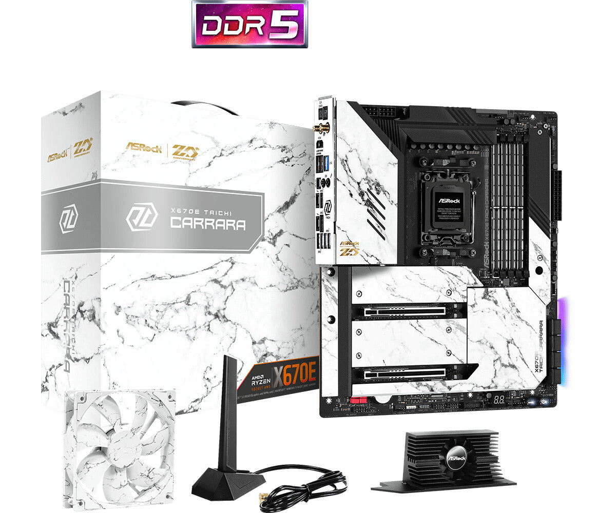 Asrock X670E Taichi Carrara E-ATX motherboard - AMD X670 Socket AM5