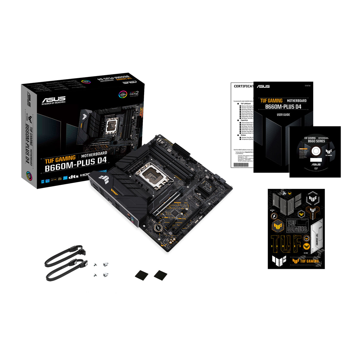 ASUS TUF GAMING B660M- PLUS D4 micro ATX motherboard - Intel B660 LGA 1700