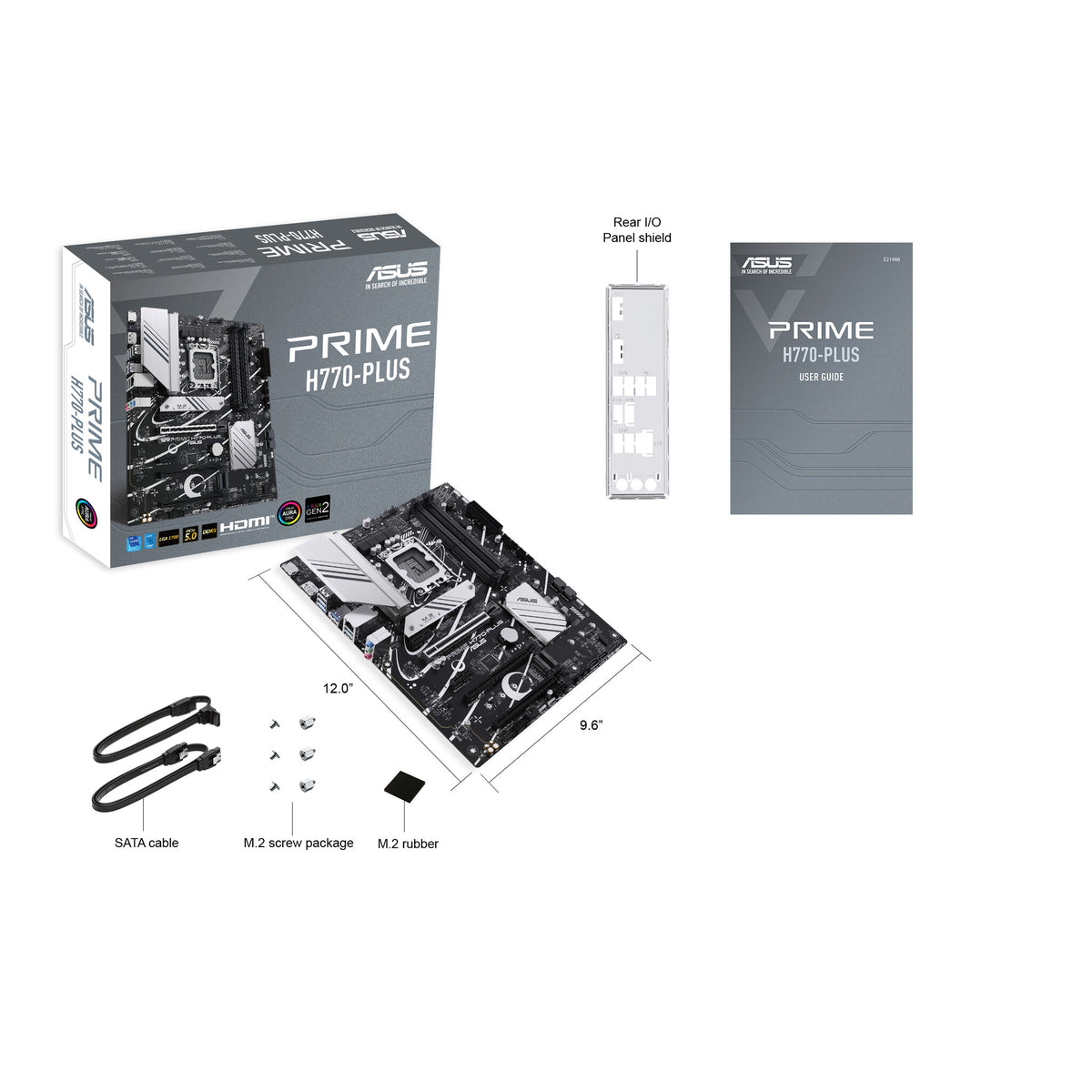 ASUS PRIME H770-PLUS ATX motherboard - Intel H770 LGA 1700