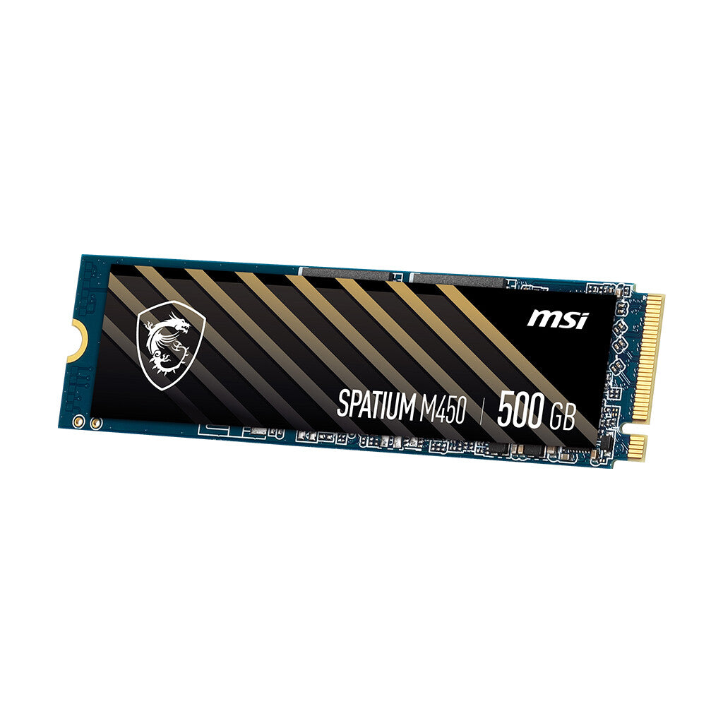 MSI SPATIUM M450 - PCI Express 4.0 3D NAND NVMe M.2 SSD - 500 GB