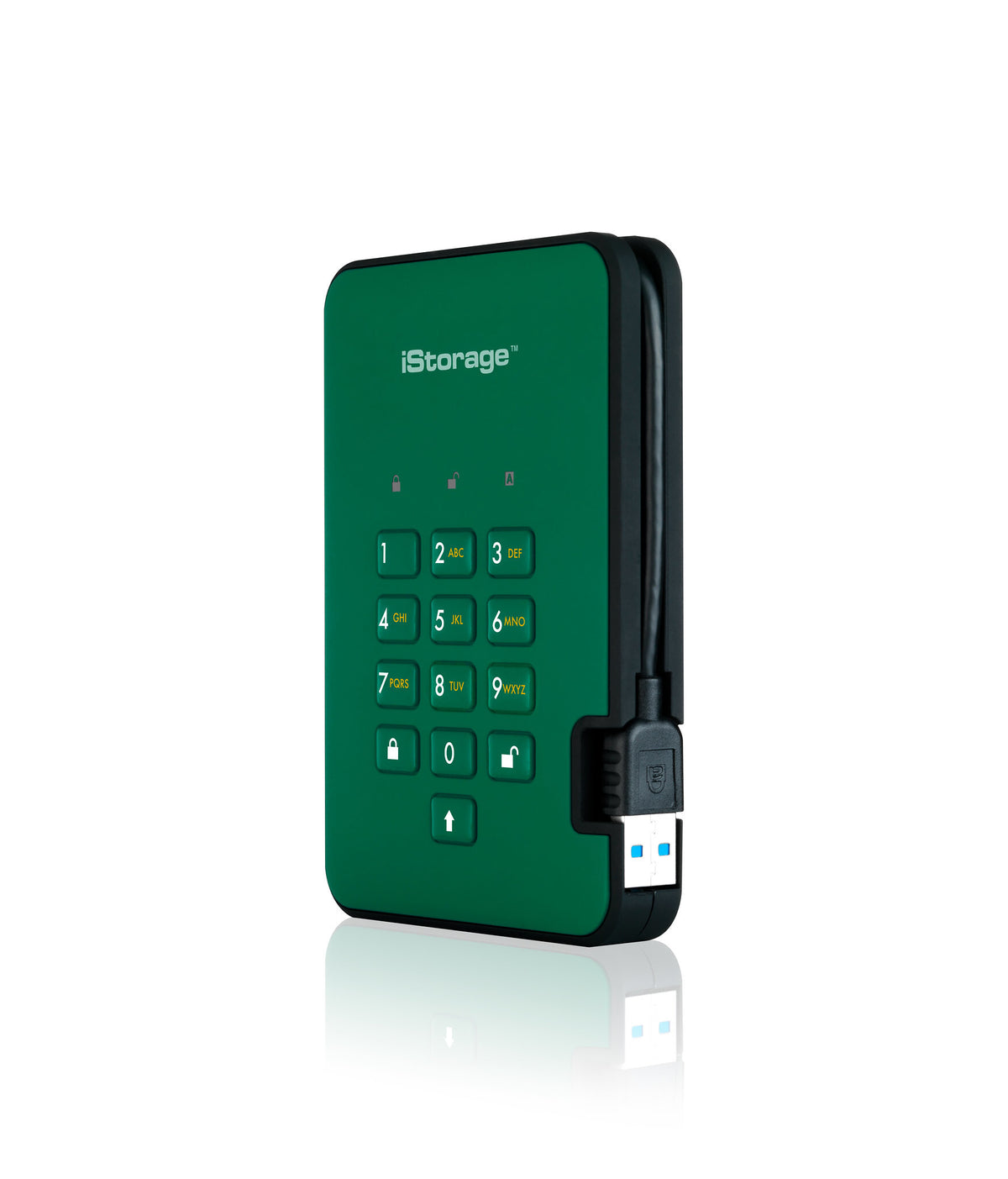 iStorage diskAshur2 - Secure Encrypted External solid state drive in Green - 128 GB