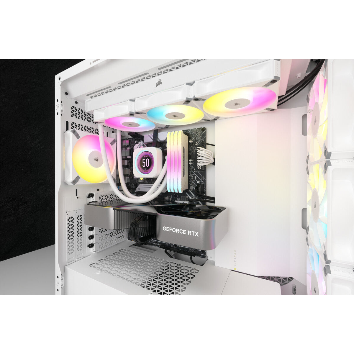 Corsair iCUE H150i ELITE XT - All-in-one Liquid Processor Cooler in White - 360mm