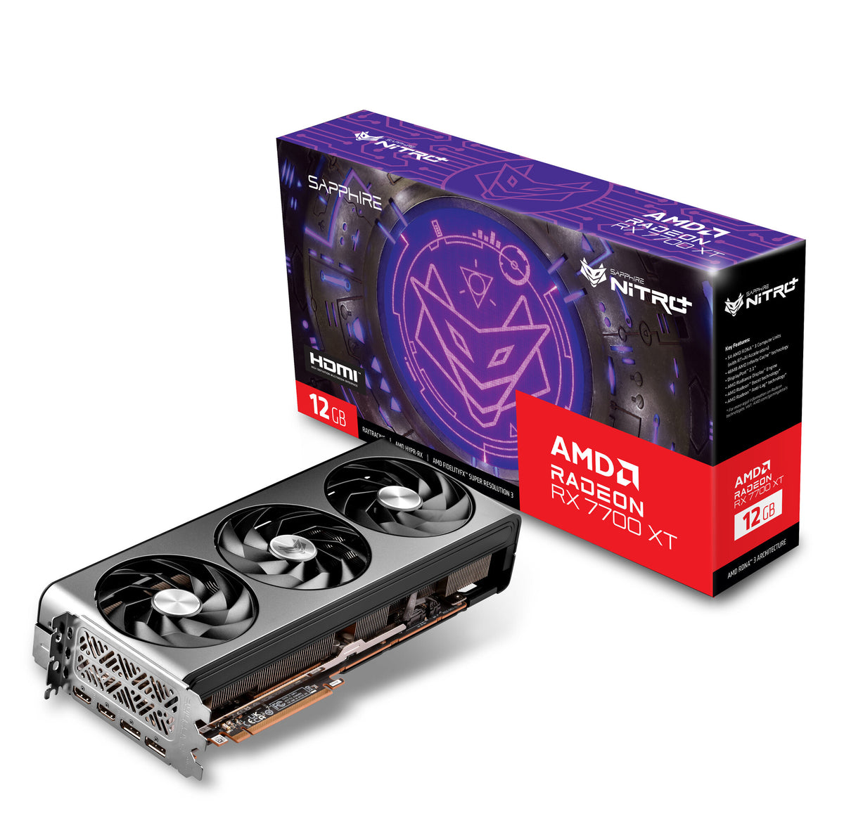 Sapphire NITRO+ - AMD 12 GB GDDR6 Radeon RX 7700 XT graphics card