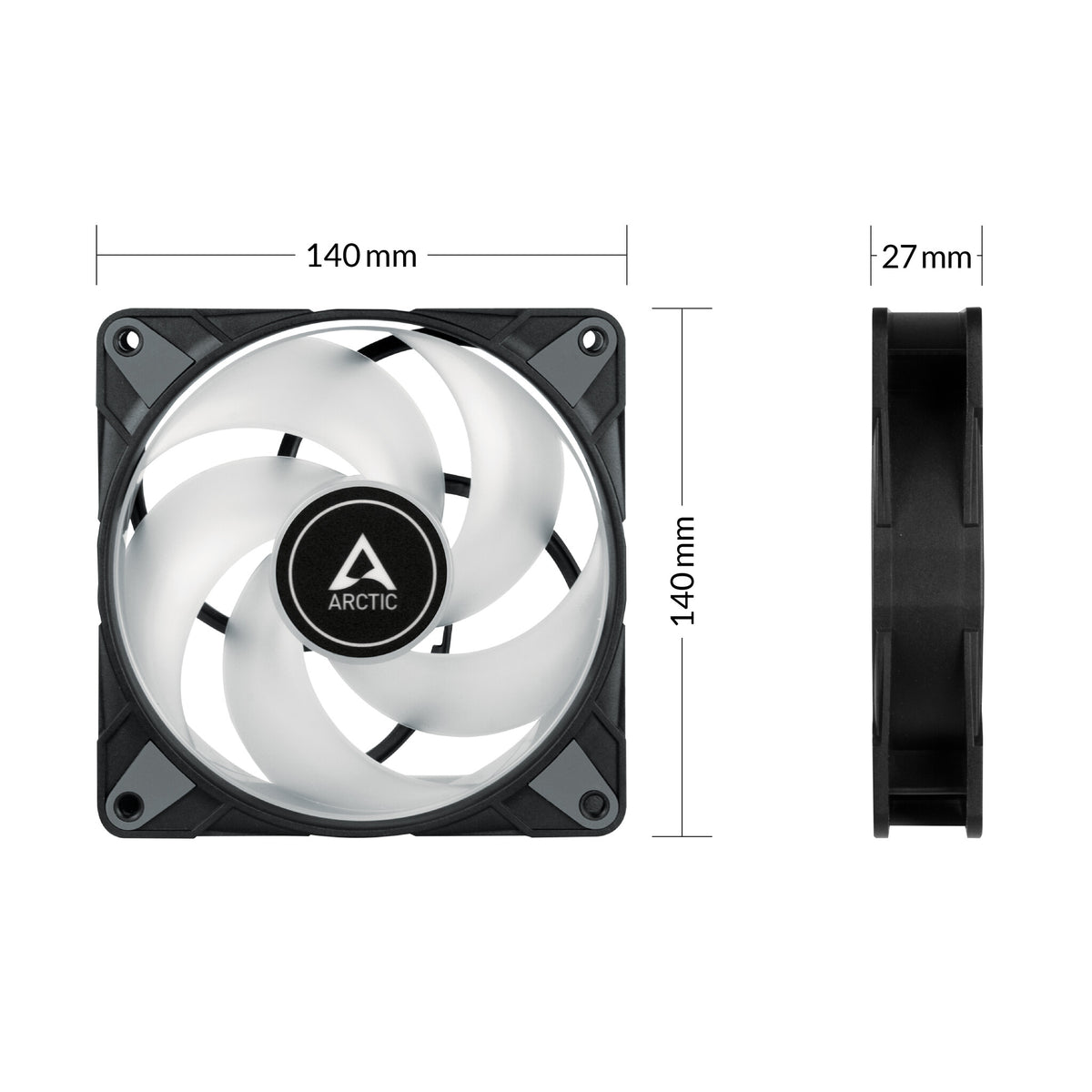 ARCTIC P14 PWM PST A-RGB 0dB - Computer Case Fan - 140mm