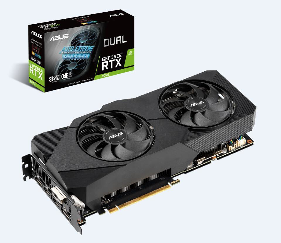 ASUS Dual EVO - NVIDIA 8 GB GDDR6 GeForce RTX 2070 graphics card