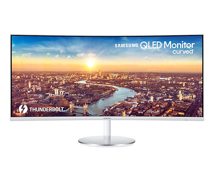 Samsung C34J791WTP computer monitor 86.4 cm (34&quot;) 3440 x 1440 pixels UltraWide Quad HD QLED Silver, White