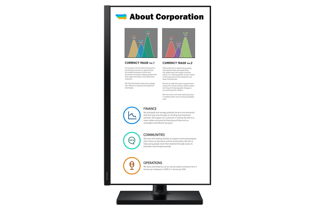 Samsung T45F computer monitor 61 cm (24&quot;) 1920 x 1080 pixels Full HD LED