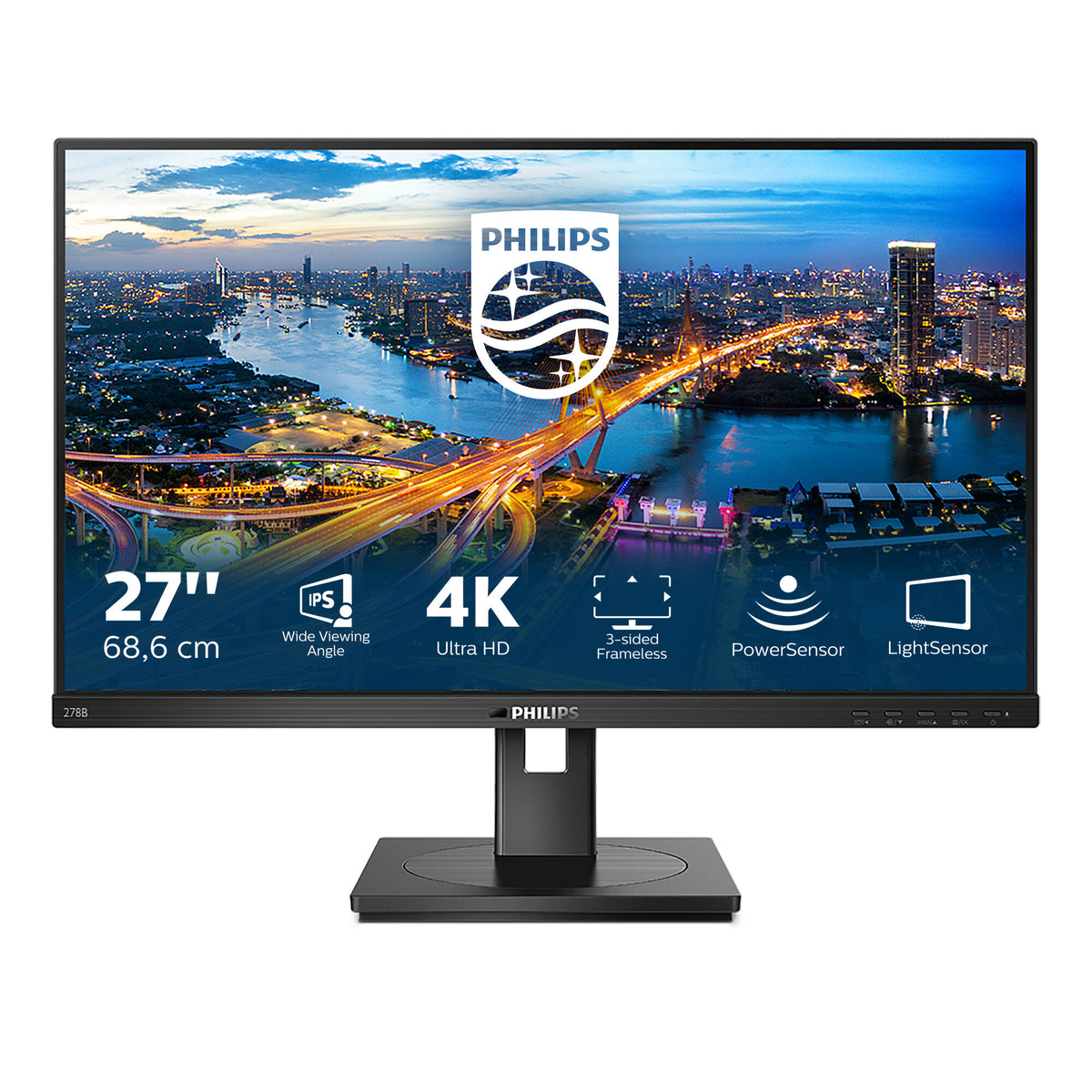 Philips B Line 278B1/00 LED display 68.6 cm (27&quot;) 3840 x 2160 pixels 4K Ultra HD Black