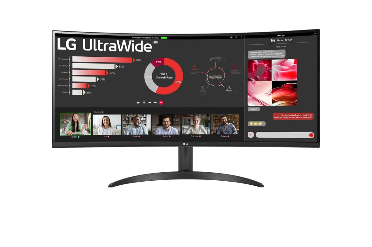 LG 34WR50QC-B - 86.4 cm (34&quot;) - 3440 x 1440 pixels UltraWide QHD LCD Monitor