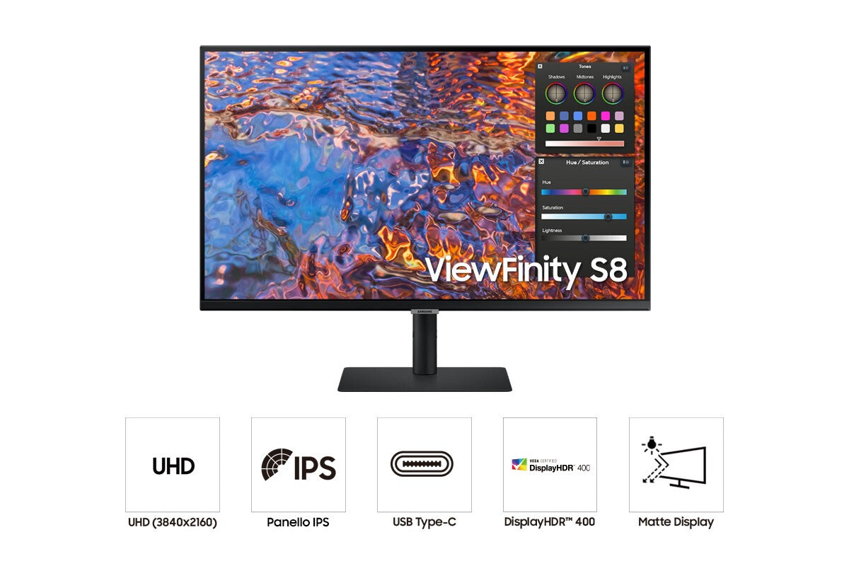 Samsung LS27B800PXU computer monitor 68.6 cm (27&quot;) 3840 x 2160 pixels 4K Ultra HD LCD Black