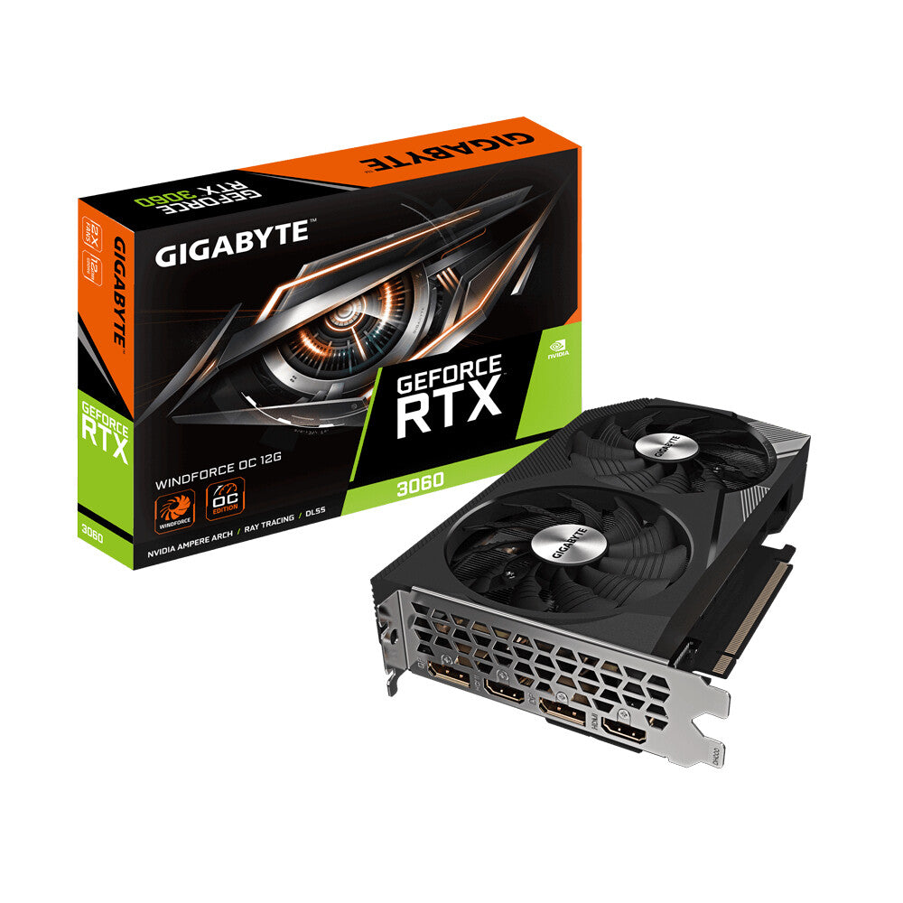 Gigabyte WINDFORCE OC 12G - NVIDIA 12 GB GDDR6 GeForce RTX 3060 graphics card